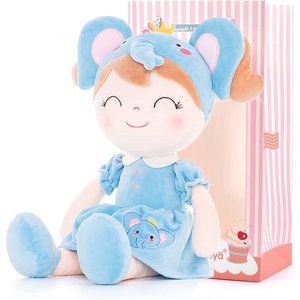 15 Inch Blue Spring Girl Baby Doll Baby Girl Gift Kids Plush Elephant Toy